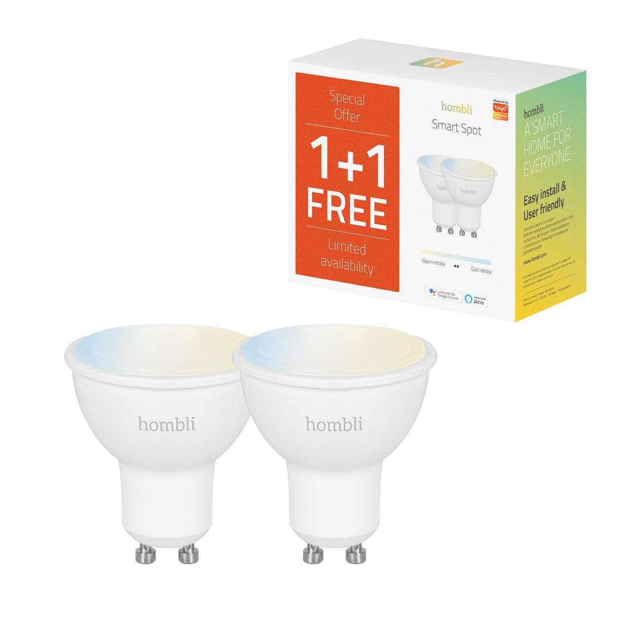 Hombli Smart Spot 4.5W CCT (GU10), Promo Pack