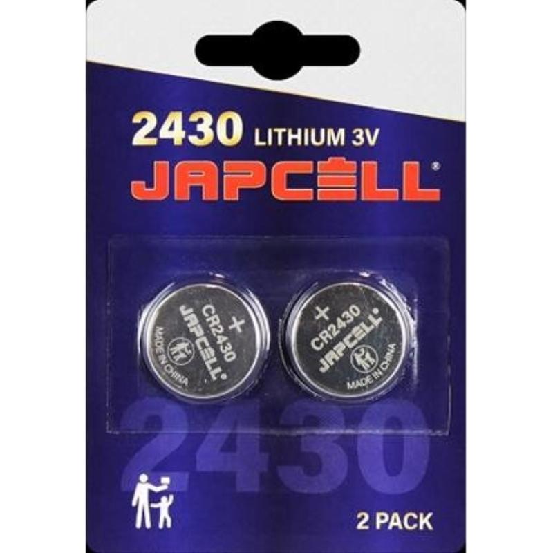 Japcell batteri CR2430 litiumbatteri, 2 stk
