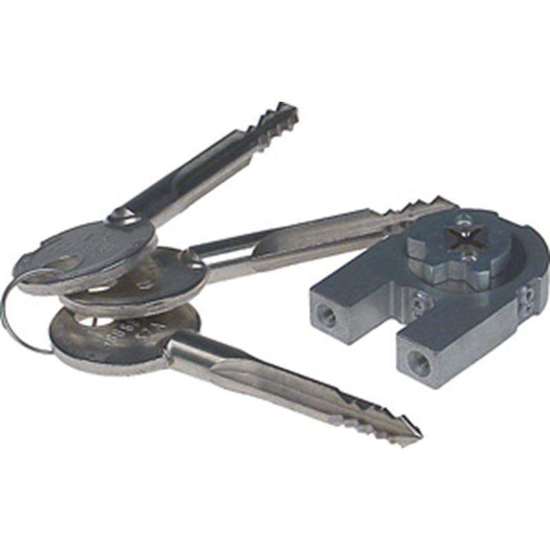 Zeiss innebygd urverk 3180 S2A enkeltbryter. m/3 nøkler