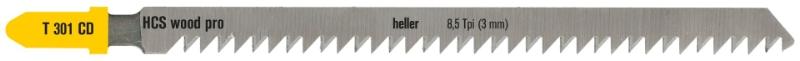 Heller stikksagblad 105mm t/tre 8-65mm, pk a 5. T301CD