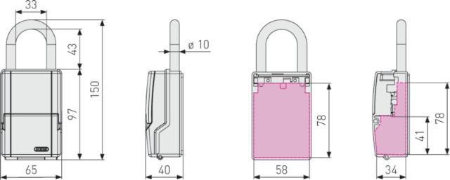 ABUS Nøkkelboks 737 mini