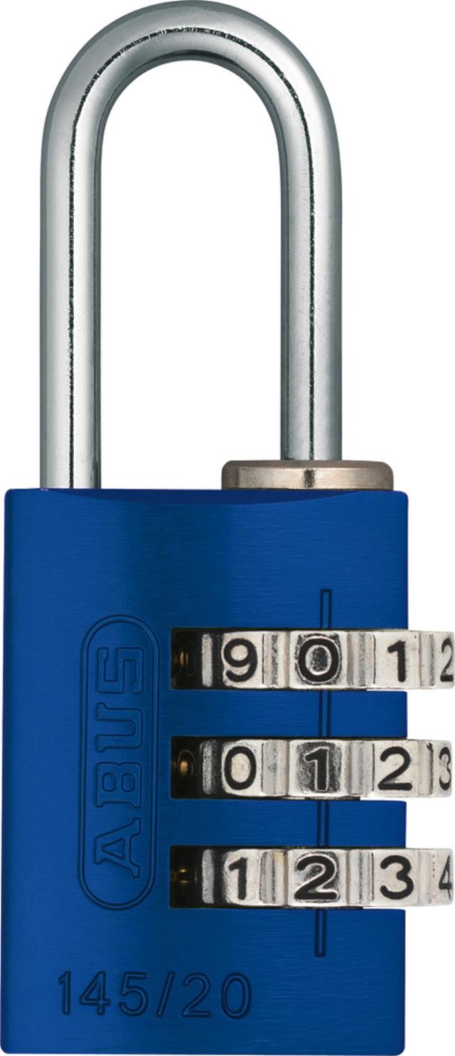 Abus hengelås m/kode 145/20 Blå 