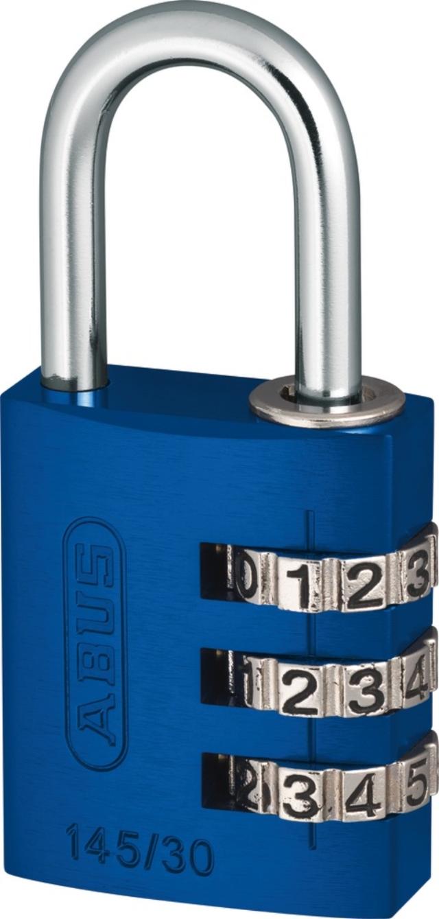 Abus hengelås m/kode 145/20 Blå 