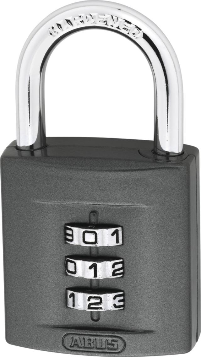 Abus hengelås m/kode 158/40 sb.
