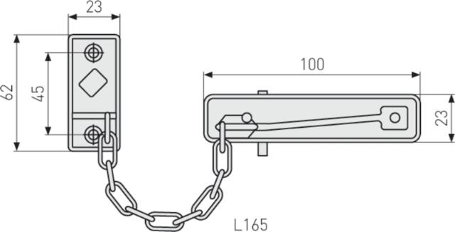 Abus sikkerhetskjede sk69 f sb.