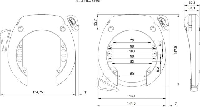 Ringlås 5750L Pro Shield PLUS (OK) 5750L NR BK