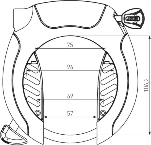 Ringlås 5955 Pro Shield X-PLUS (VF)(OK) 5955 NR BK X-PLUS