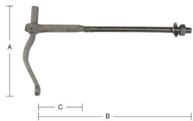 SKRUESTAK 11 MM Varmgalvanisert -