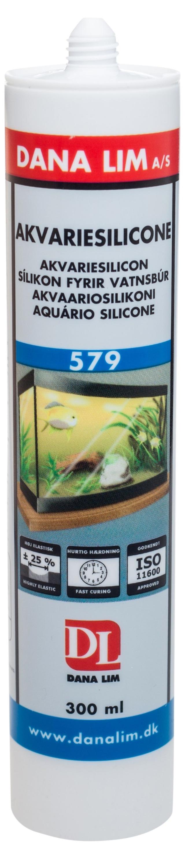 Dana Aquarium Silikon 579 Gjennomsiktig 300 ml