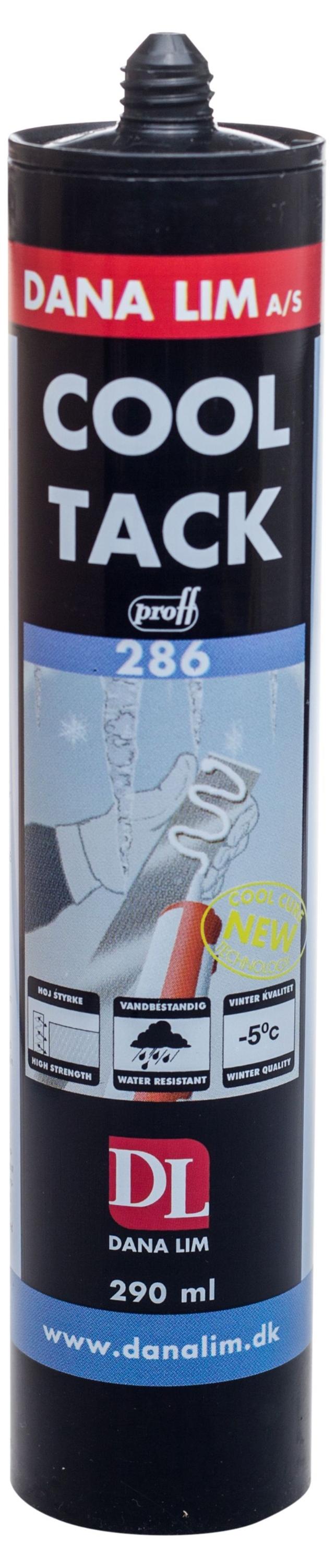 Dana Cool Tack 286 Rød 290 ml monteringslim