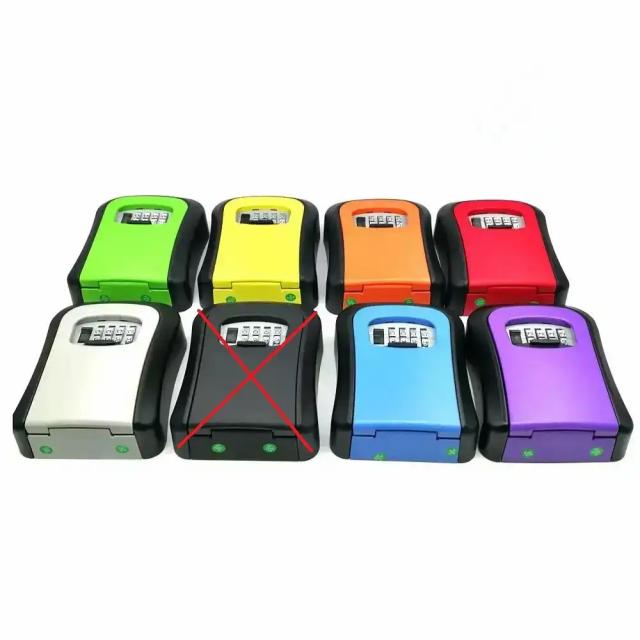 Nøkkelboks med rullekoder Blå