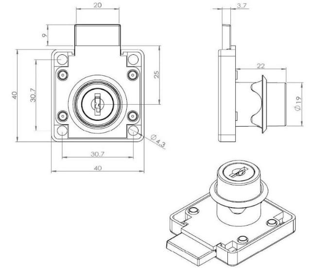 FELGLÅS 850, Ø19X22MM