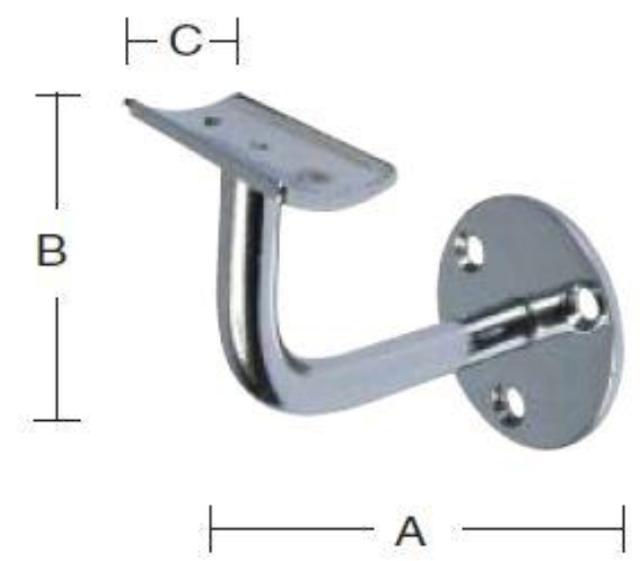 SKINNEHOLDER Formet messing -