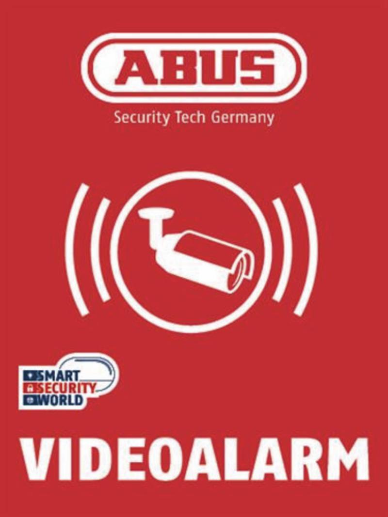 Advarselsklistremerke, Videoalarm