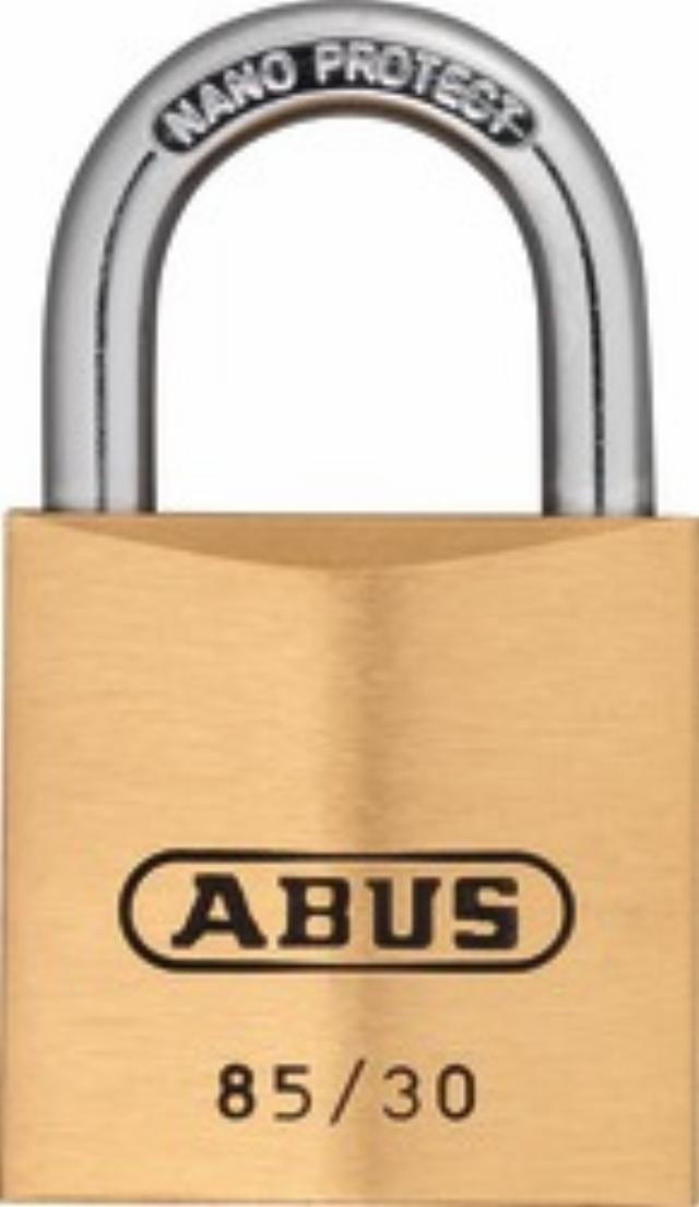 Abus hengelås serie 85, enkeltkode med hovednøkkel 0422
