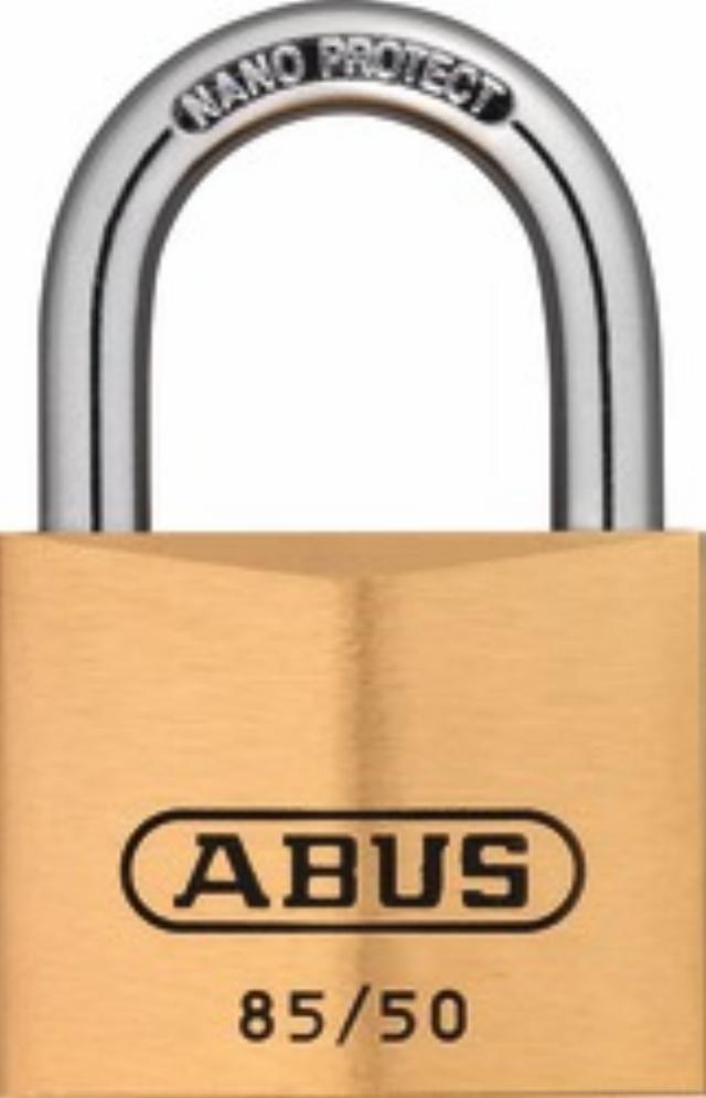 Abus hengelås serie 85, enkeltkode med hovednøkkel 0422
