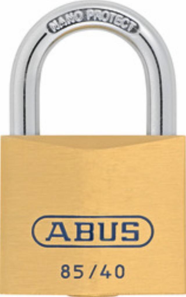 Abus hengelås serie 85, enkeltkode med hovednøkkel 0422