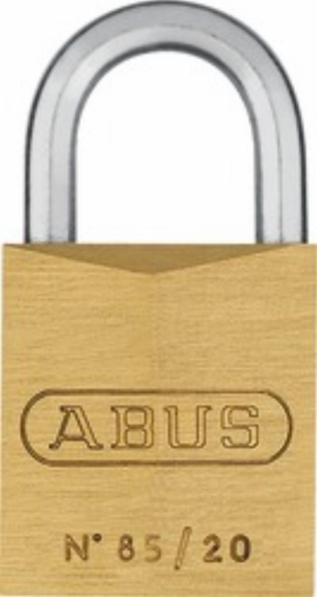 Abus hengelås serie 85, enkeltkode med hovednøkkel 0422