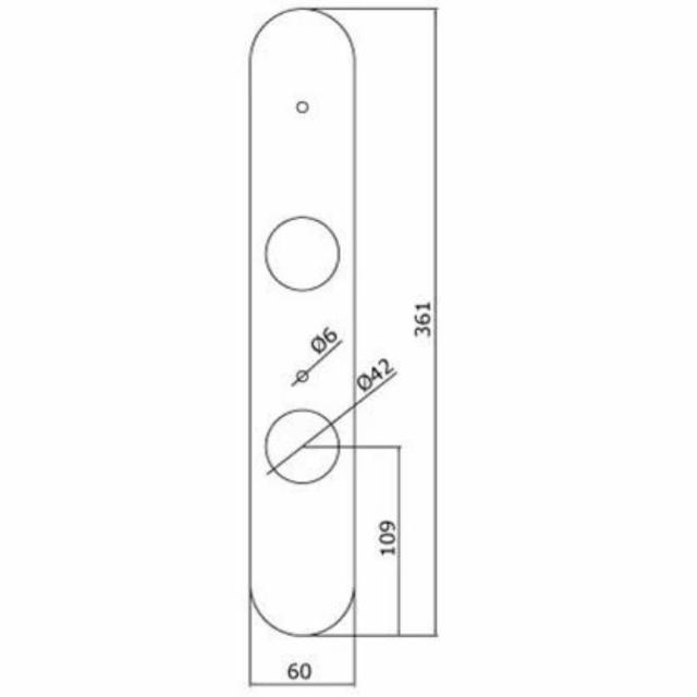 Yale Doorman dekkplate UDV lang