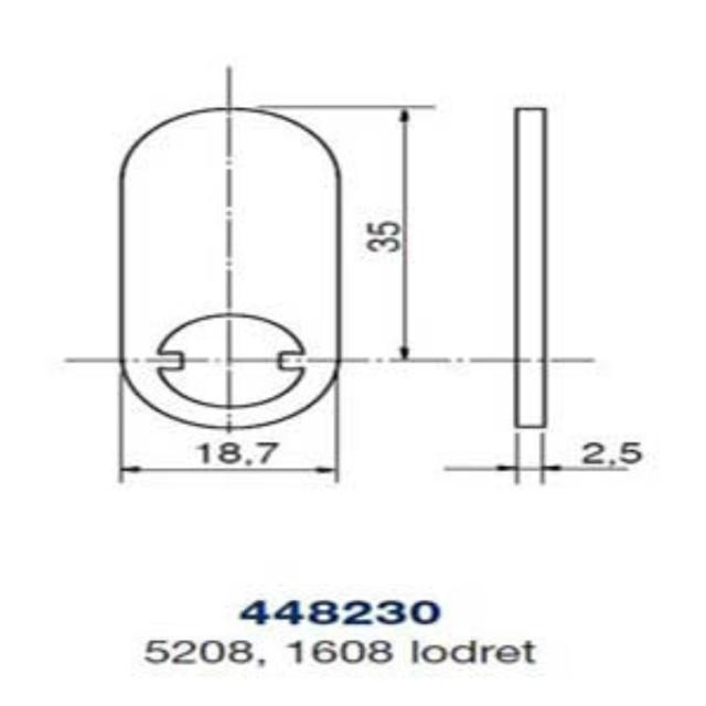 Ruko kamstykke 448230 t/5208-1608 vertikal