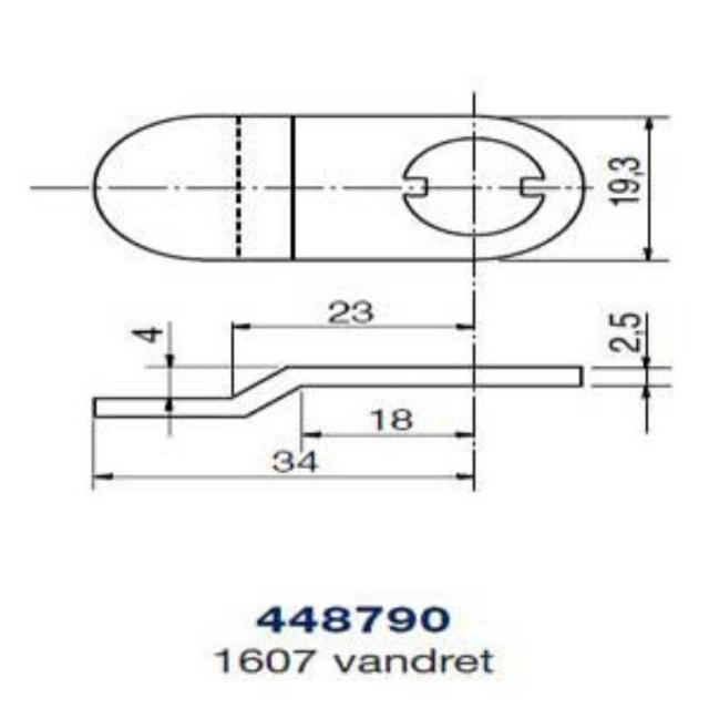 Ruko kamstykke 448790 t/1607 horisontalt