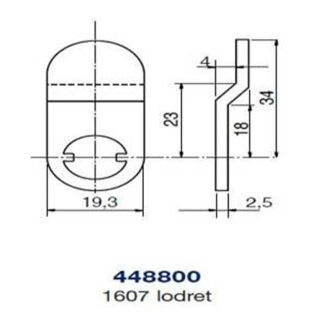 Ruko kamstykke 448800 t/1607 vertikal