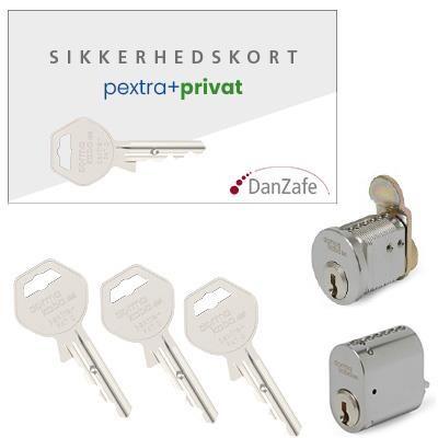 pextra+ privat sett, 1x4060S, 1x4007, 3xnøkler, matt krom