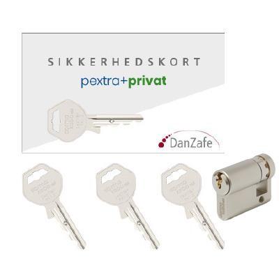 pextra+ privat sett, 1x4000, 3xnøkler