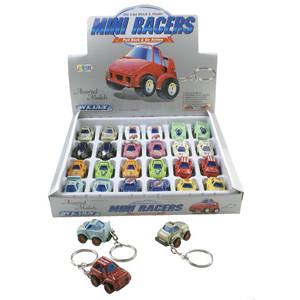 Nøkkelring m/"Mini Racers" 24 stk (full display)