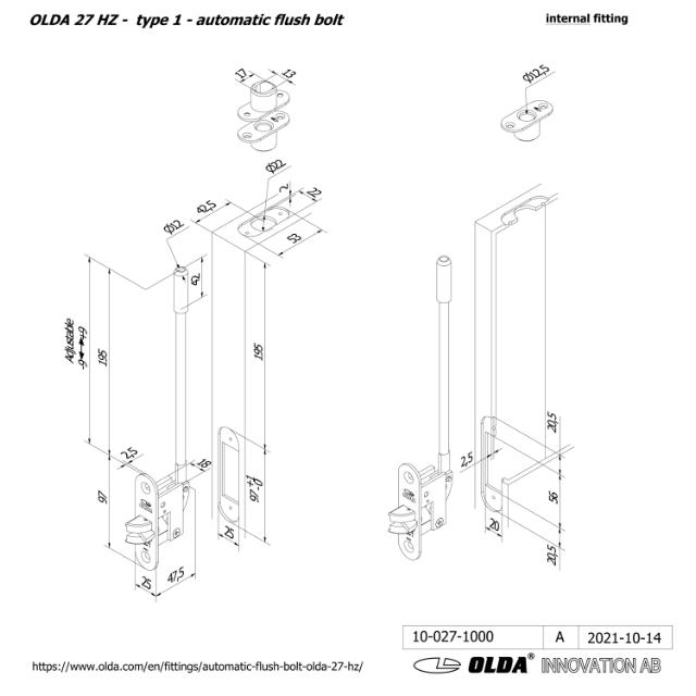 Automatisk spylebolt OLDA 27 HZA