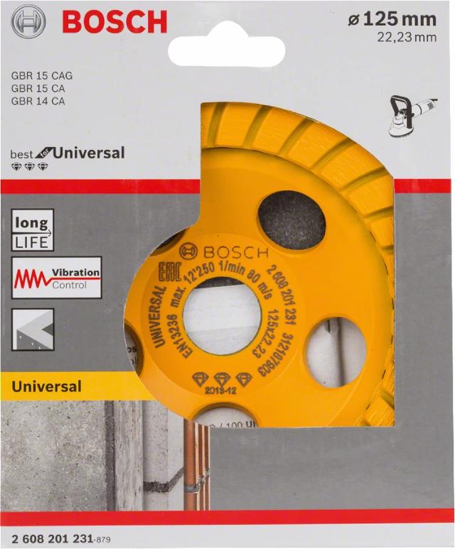 Bosch diamantkopphjul UNIVERSAL 125 mm