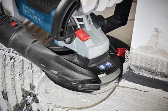 Bosch betongsliper GBR 15 CAG med skive og L-boksx