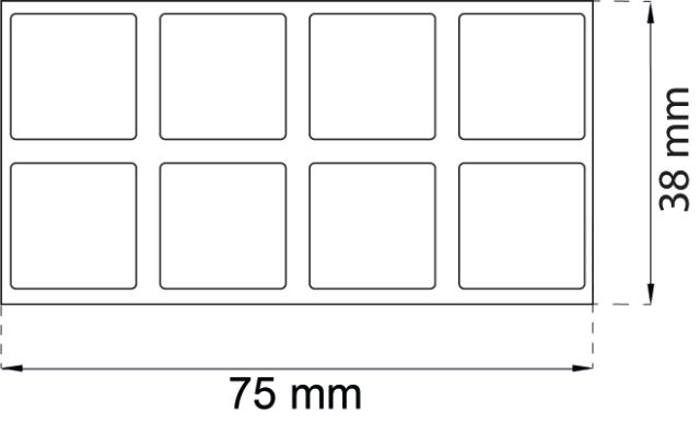 BUFFER/DØRSTOPP SORT 13X13MM