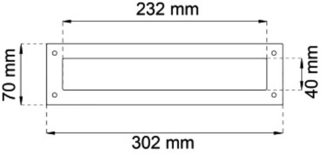 BREVINDKAST 302 X 70MM BLANK M.