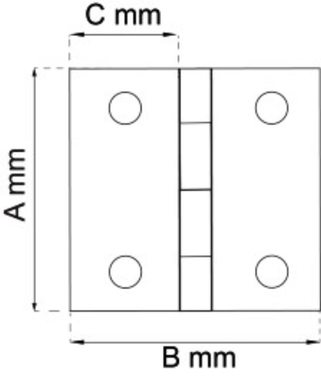 KANTHENGSEL 50X39MM 2STK.