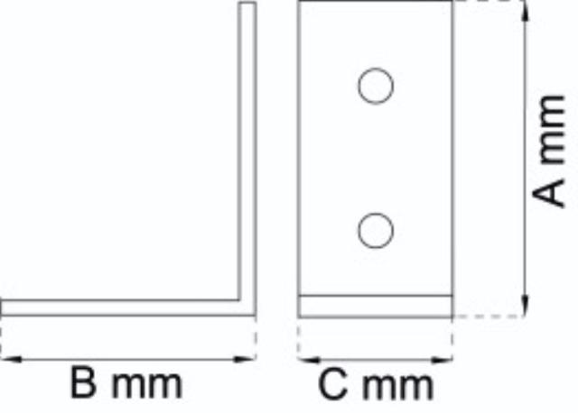 VINKELJERN 75X18MM 2STK. 