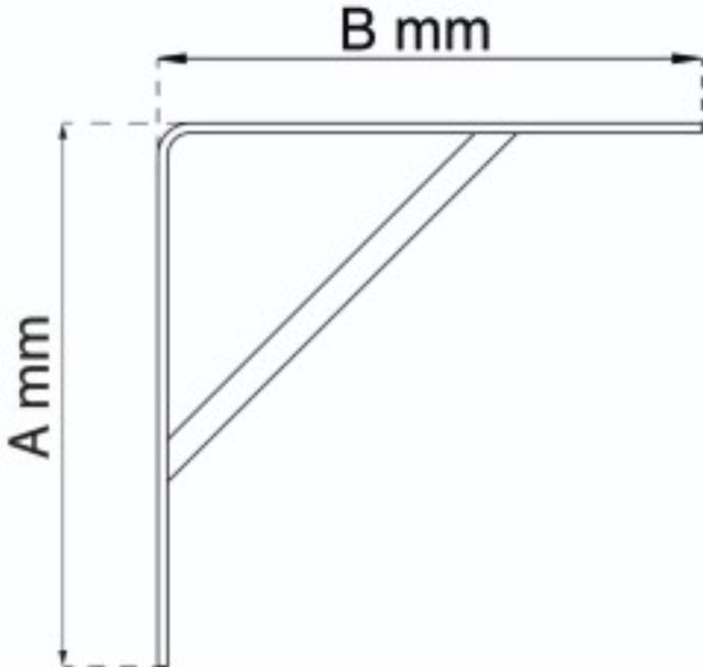 HYLLESTRIKK 200X300MM M/SHIFT HVIT