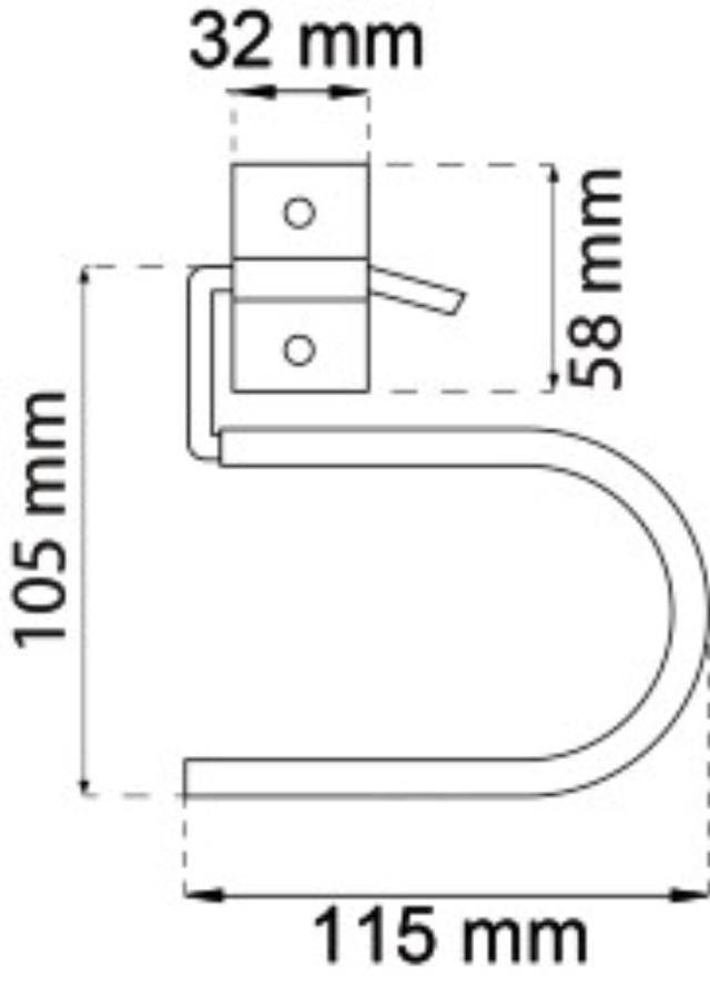 SKIHENGER 130MM ELEKTRISK GULV