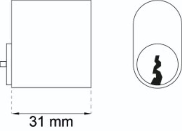 SYLINDER 6-PIN KROM 3 STK.