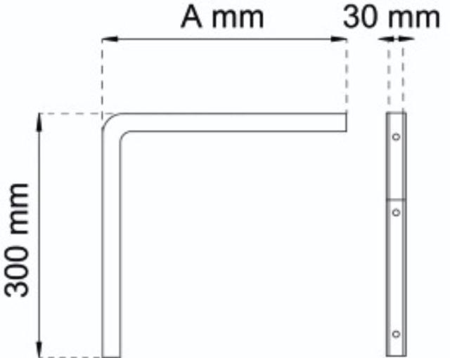 HYLLEBESLAG HVIT 550 X 300MM LP