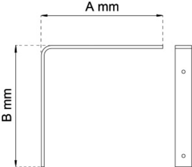 HYLLEBAR HVIT (F) 250X300MM