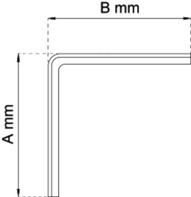 HYLLE T-PROFIL HVIT 200X250MM