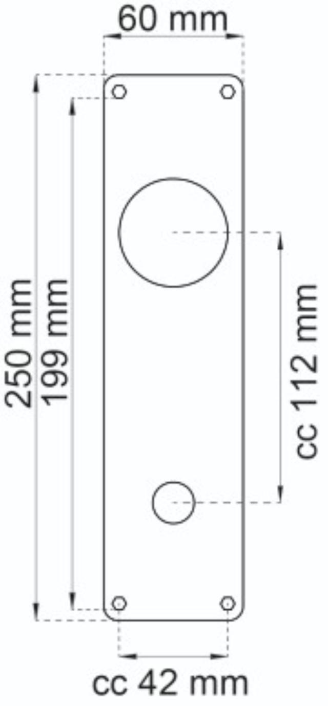 DEKKPLATE 60X250MM SOLID RF