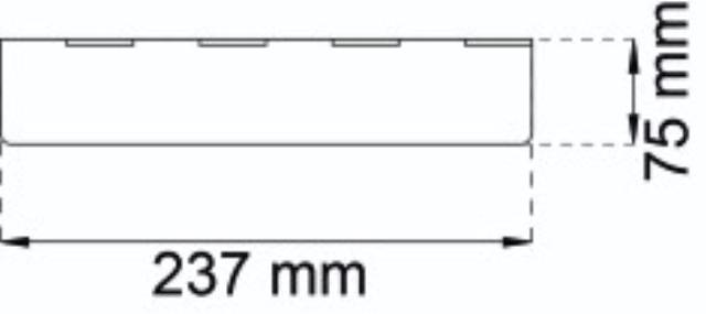 BAKKLAPP 280 X 87MM FORNIKKEL