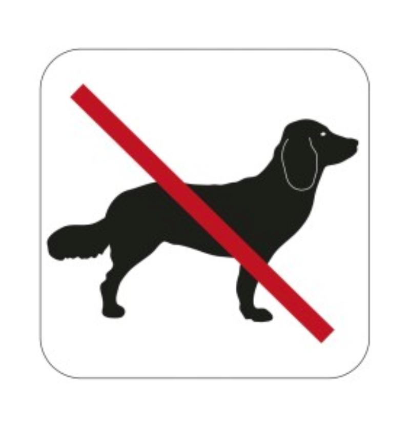 SYMBOL HUNDEBANK 80X80 MM 