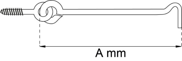 KROK 63MM ELEKTRISK GALVANISERT 2 STK 