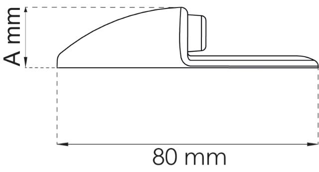 DØRSTOPP skildpadde Ø80X15MM RF 