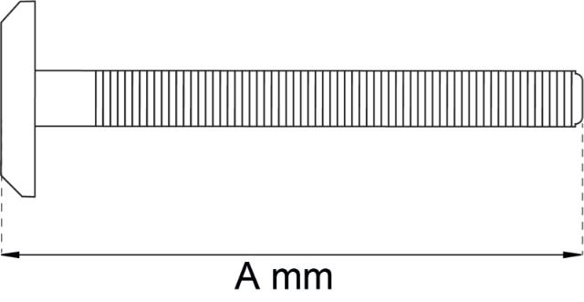 MØBELSKRUE M6X60MM