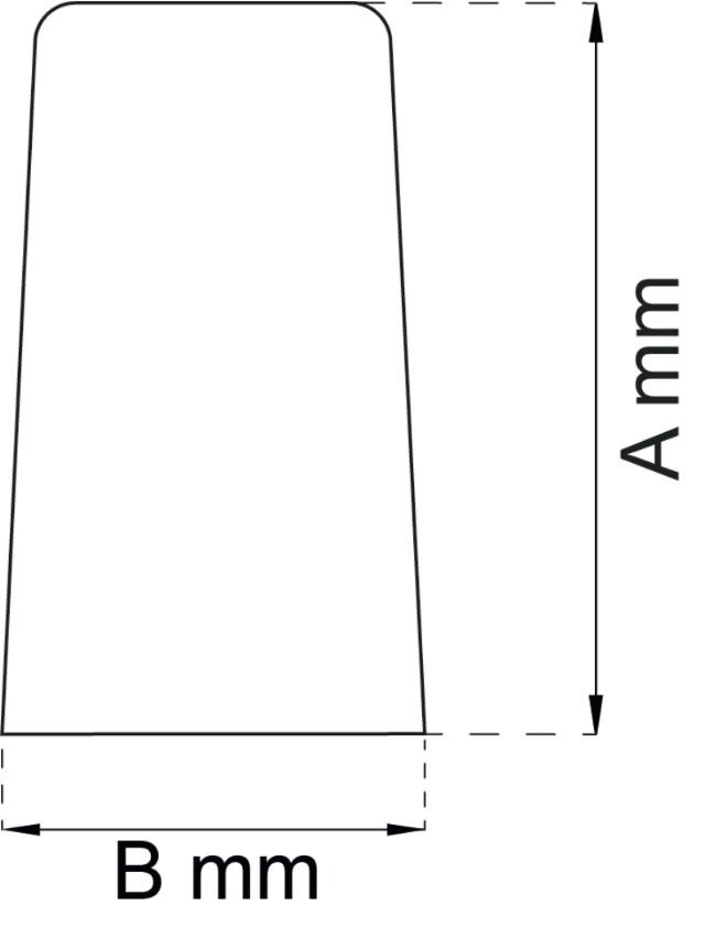 DØRSTOPP 65MM GUMMI HVIT 