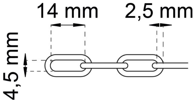 KJEDE NIKKEL 2 MTR 